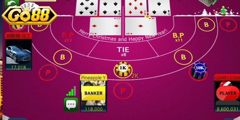 Baccarat Go88 có quy định rút thêm quân