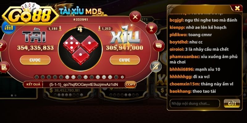 Game tài xỉu đổi thưởng Go88  là phiên bản HOT