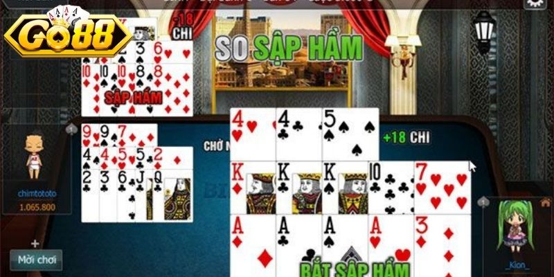 Cần tuân thủ quy tắc xếp bài trong  mậu binh Go88