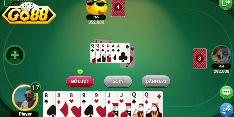 3 là quân nhỏ nhất và 2 là lớn nhất