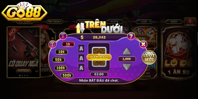Giới thiệu nét sơ bộ về game Trên Dưới Go88