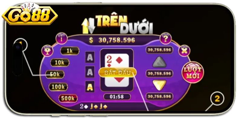 Xây dựng chiến thuật chơi game trên dưới Go88 hay nhất